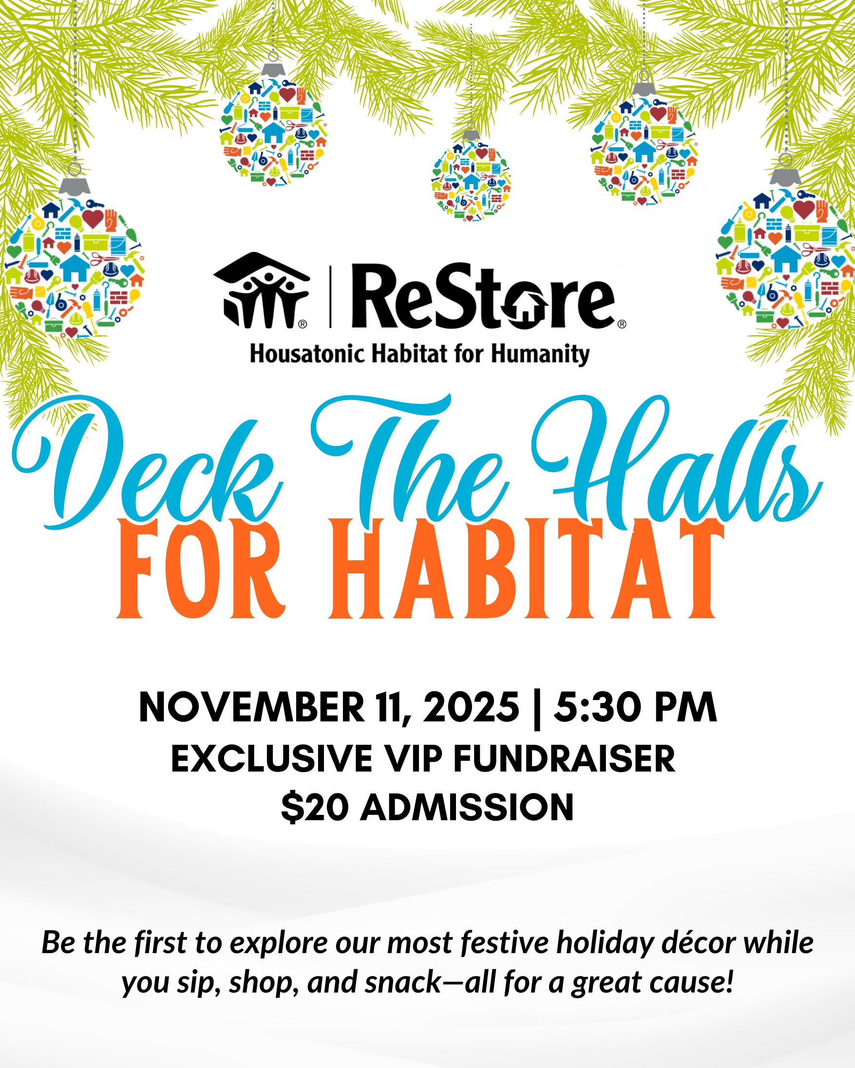 Deck The Halls For Habitat Event Post