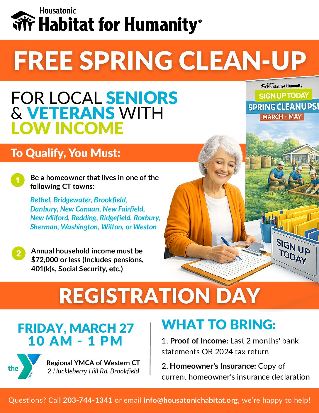AIP Spring Cleanup Flyers Registration Day